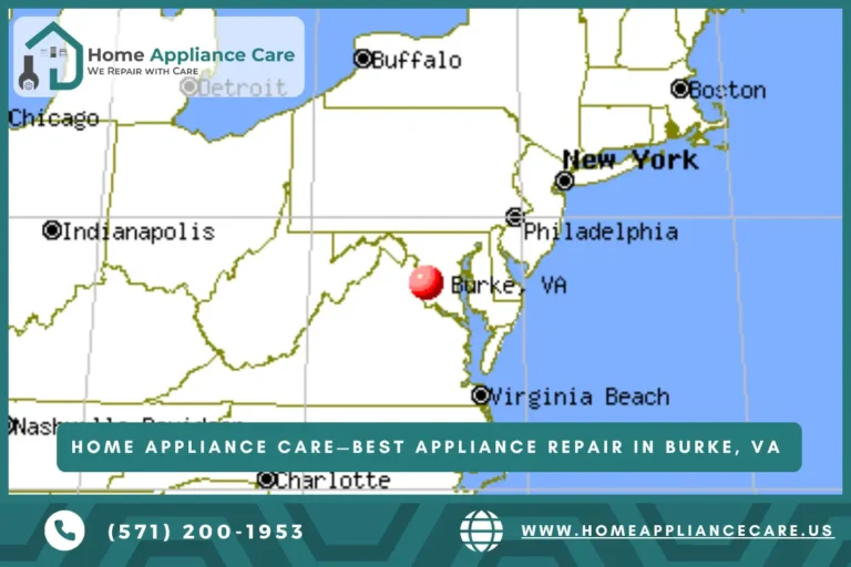 a map of Burke, VA
