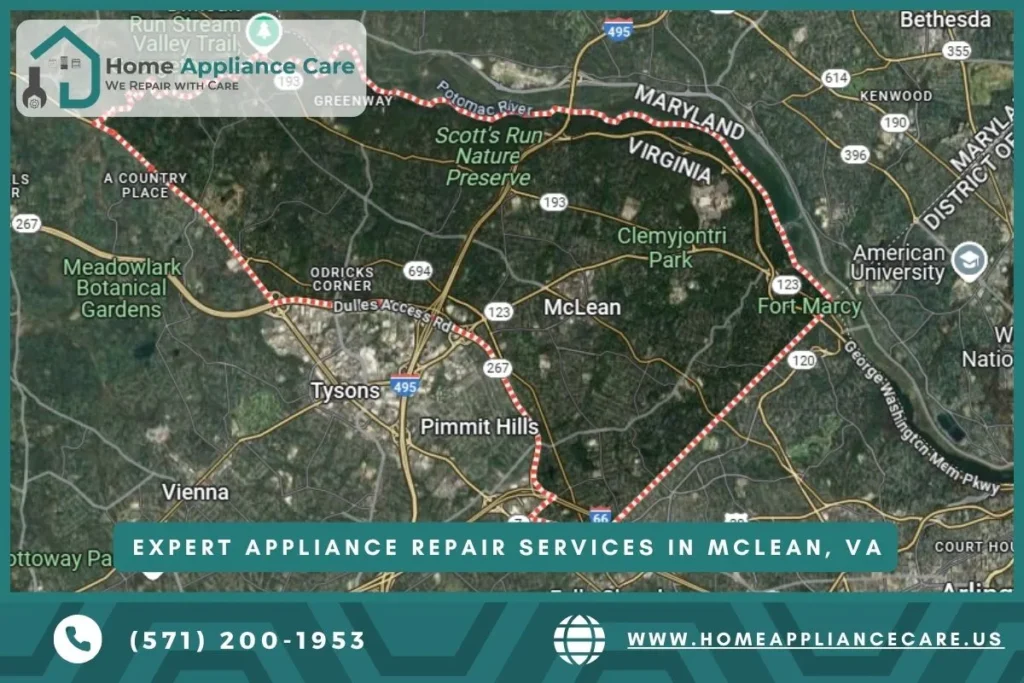 Appliance repair services in McLean