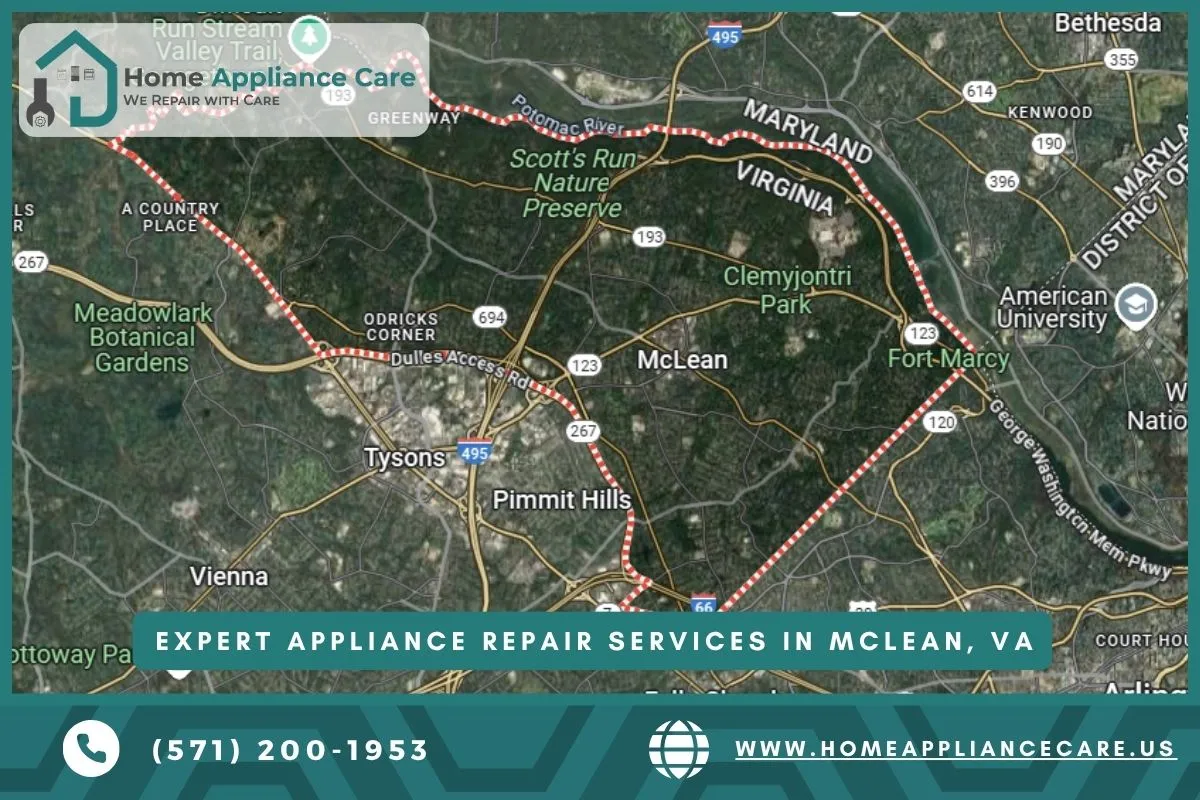 Appliance repair services in McLean