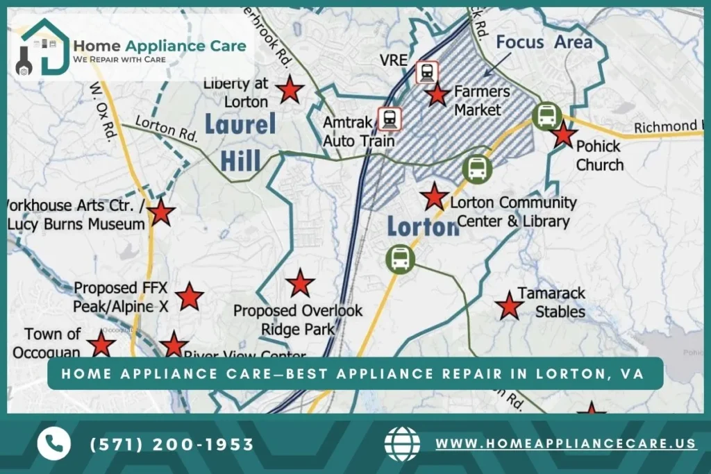 shows appliance repair services in lorton