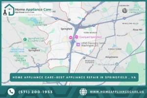 map of appliance repair in Springfield