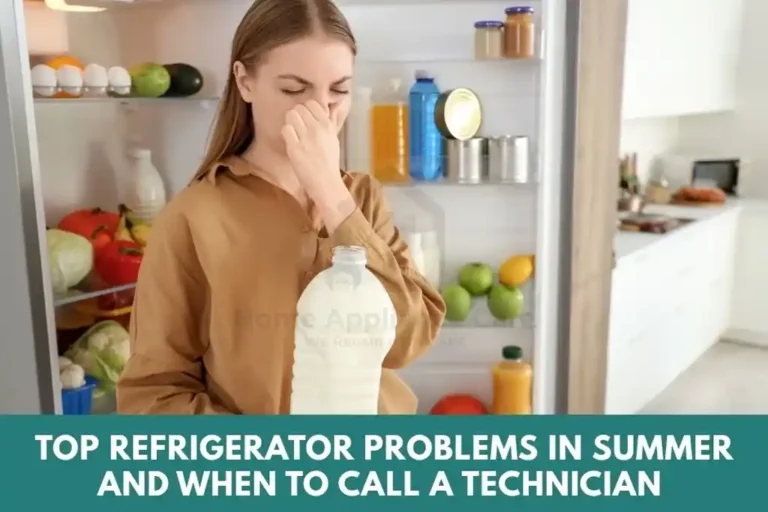 Top refrigerator problems in summer and when to call a technician